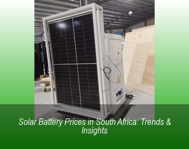 Solar Battery Prices in South Africa: Trends & Insights